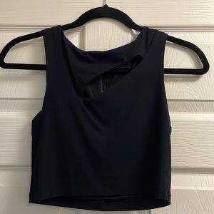 Black crop top